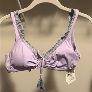 NWT Becca Purple Tassel Bathing Suit